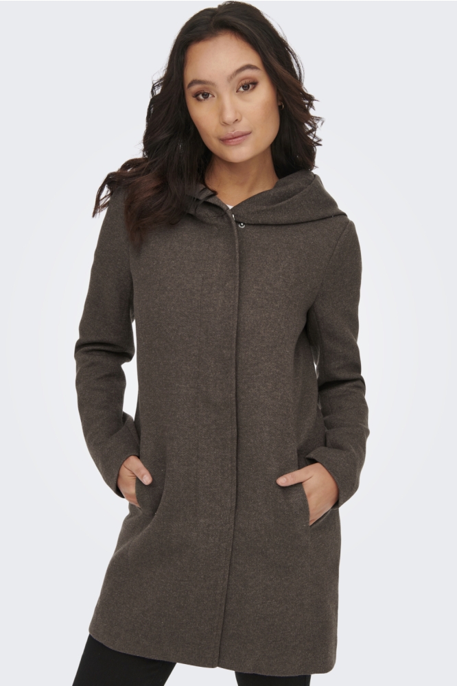 ONLSEDONA LIGHT COAT OTW NOOS 15142911 Hot Fudge/MELANGE